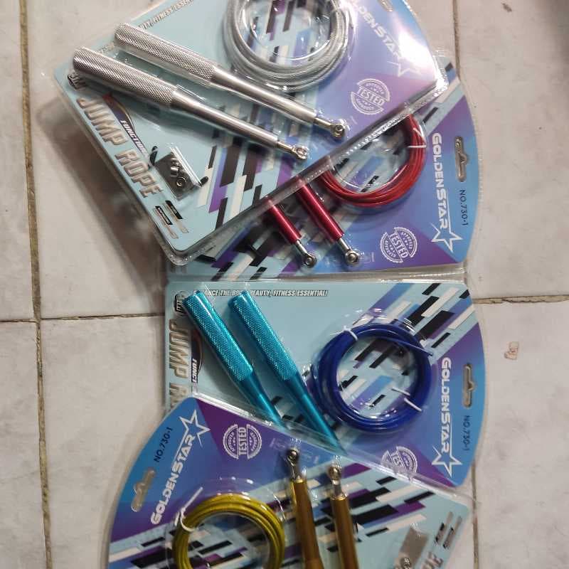 730-1 طناب سيم بکسلي دسته استيل گلدن استار